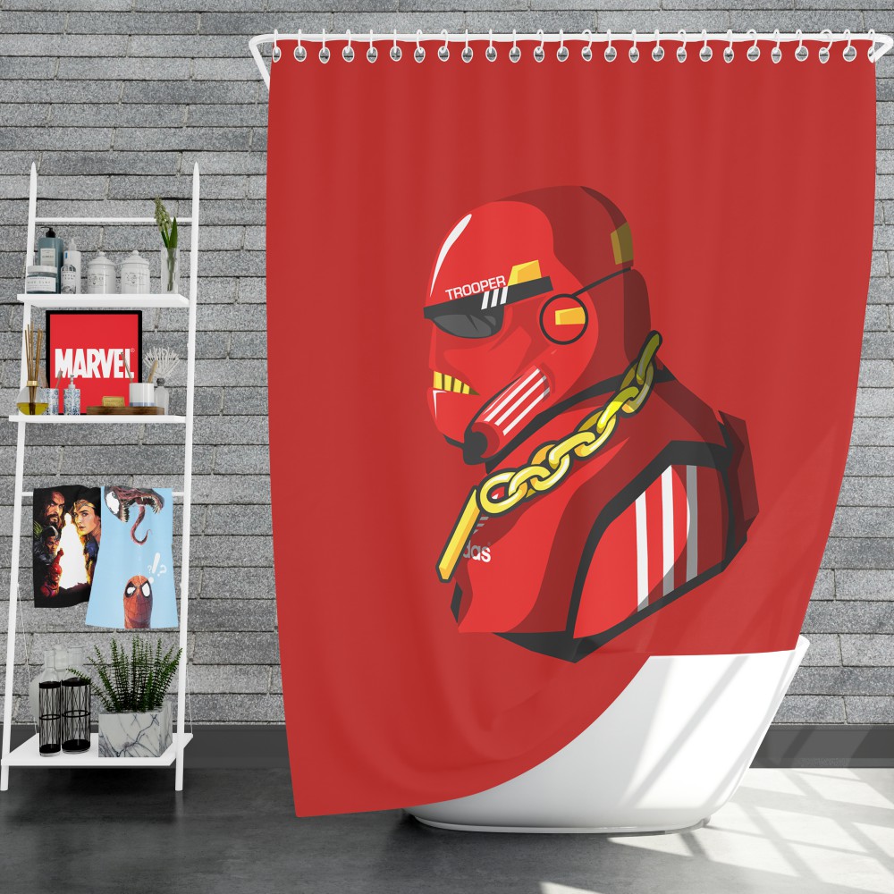 Star Wars Movie Stormtrooper Sci-Fi Space Shower Curtain