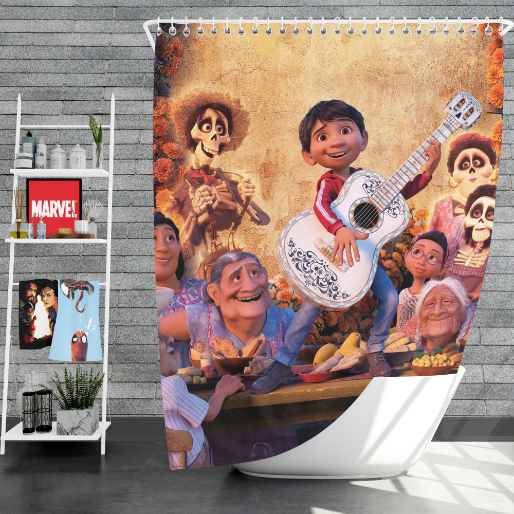 Coco Movie Fantasy Shower Curtain