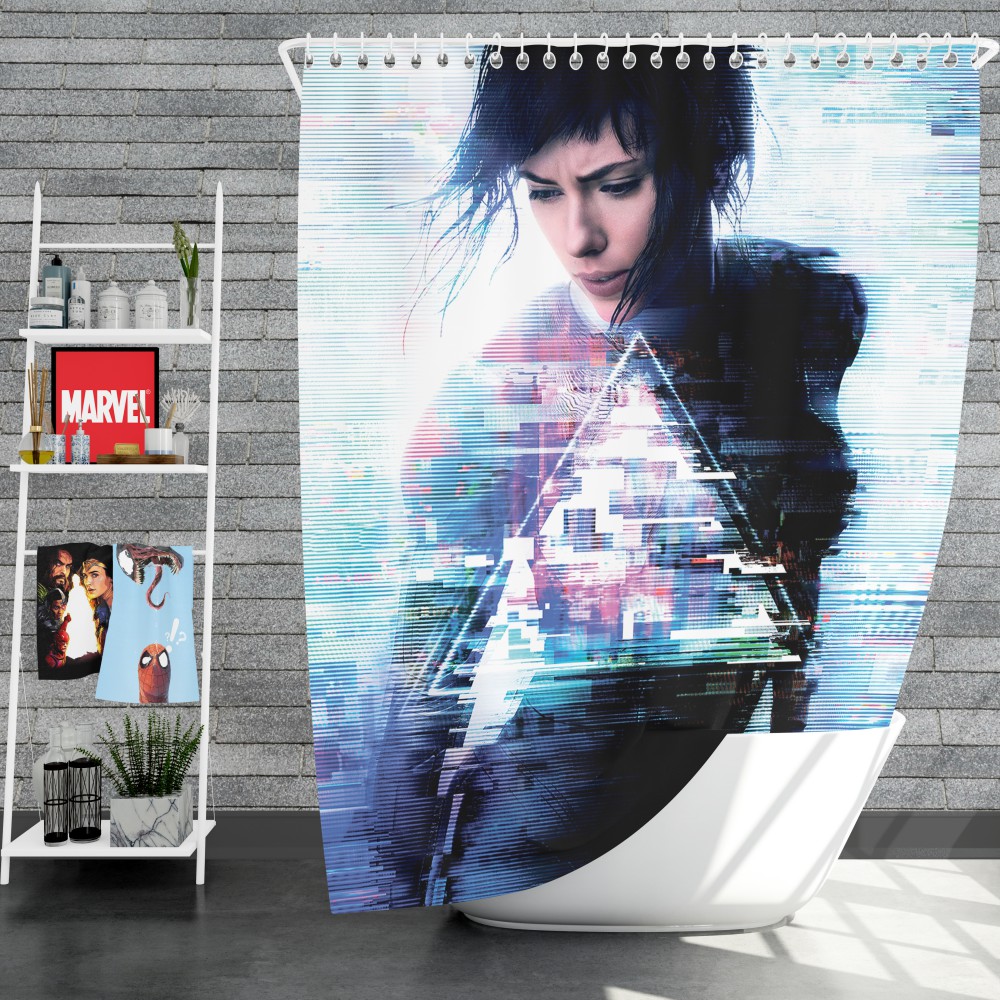 Ghost In The Shell 2017 Movie Scarlett Johansson Shower Curtain