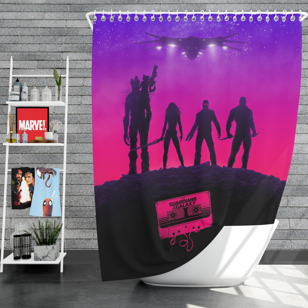 Guardians Of The Galaxy Movie Guardians Of The Galaxy Shower Curtain