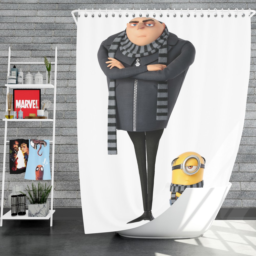 Despicable Me 3 Movie Gru Stuart Shower Curtain