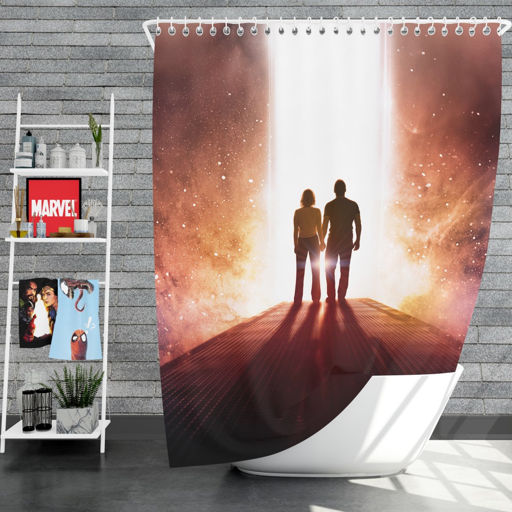 Passengers Movie Chris Pratt Jennifer Lawrence Shower Curtain