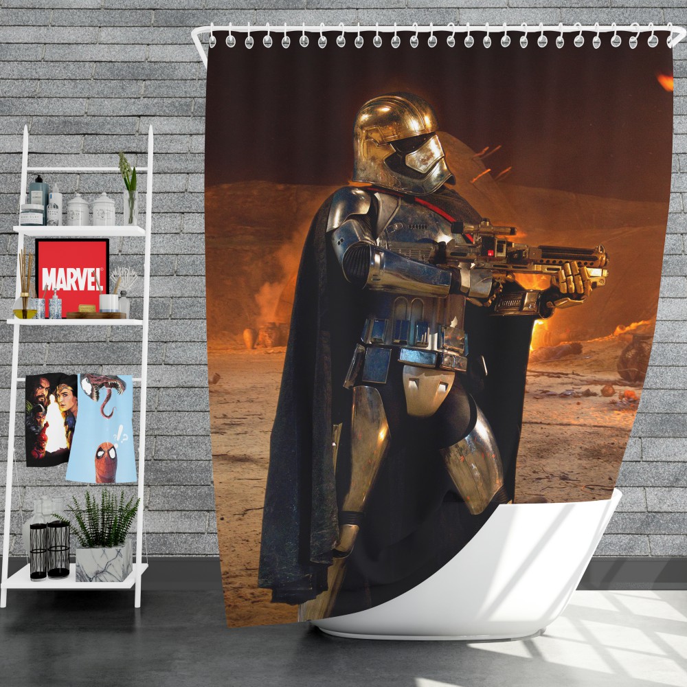 Star Wars Episode Vii The Force Awakens Movie Captain Phasma Shower Curtain
