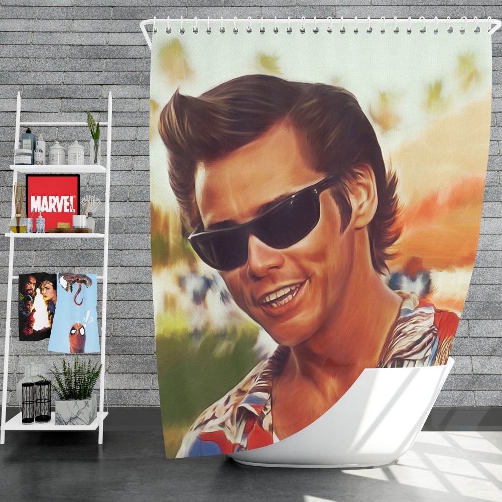 Jim Carrey In Ace Ventura Pet Detective Movie Shower Curtain