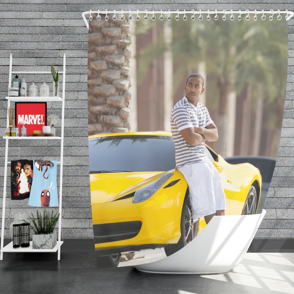 Tej Ludacris In Furious 7 Fast & Furious Movie Shower Curtain