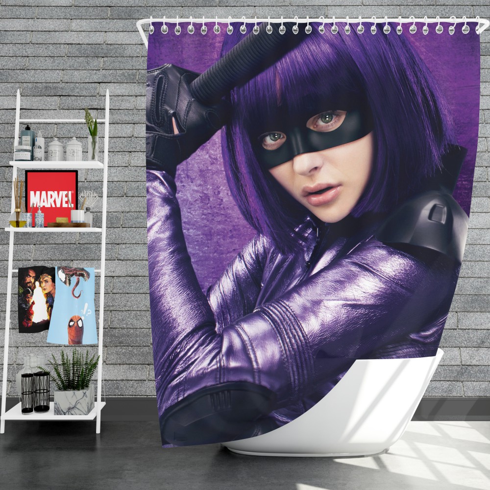 Hit-Girl In Kick-Ass Movie Chloe Grace Moretz Shower Curtain