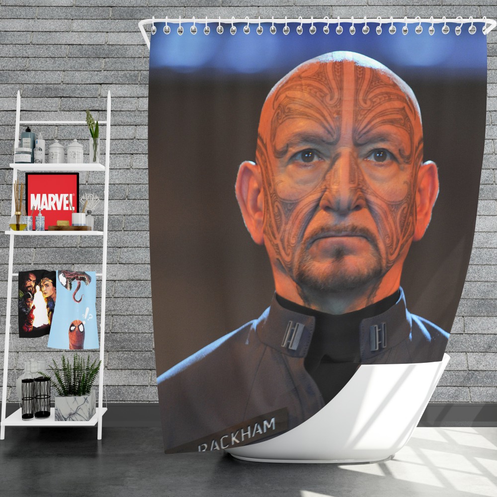 Mazer Rackham In Enders Game Movie Shower Curtain