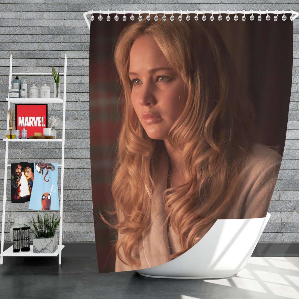 Jennifer Lawrence X-Men First Class Movie Shower Curtain