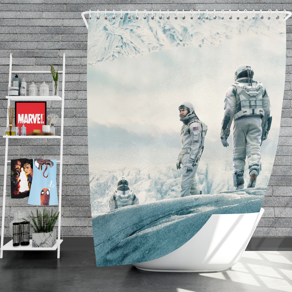Interstellar Movie Cooper In Mann Planet Shower Curtain