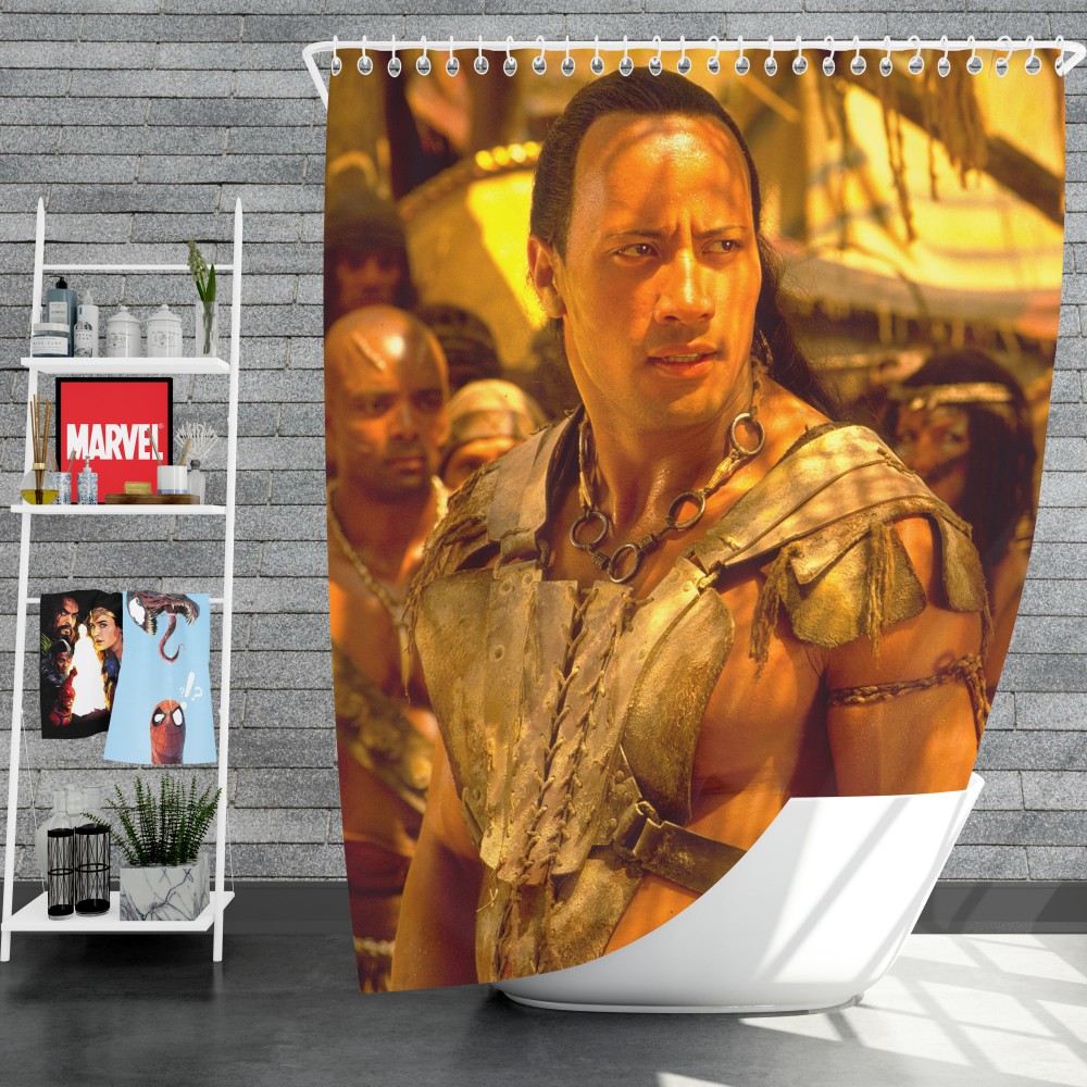 The Scorpion King Movie Dwayne Johnson Shower Curtain