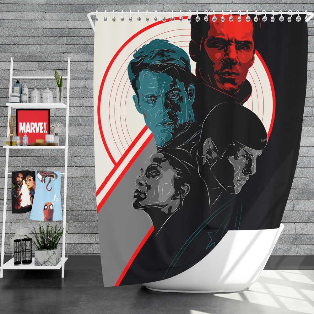 Star Trek Into Darkness Movie Shower Curtain