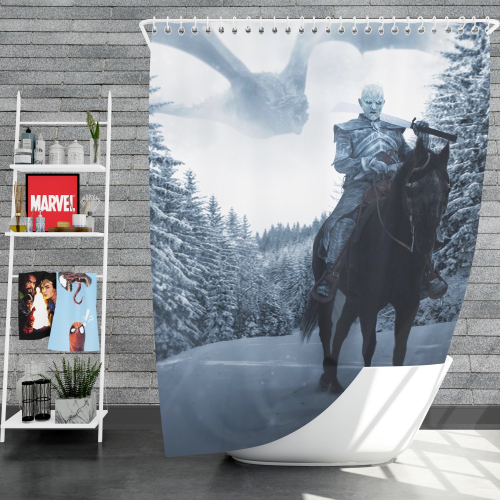 Game Of Thrones Tv Show White Walker Shower Curtain