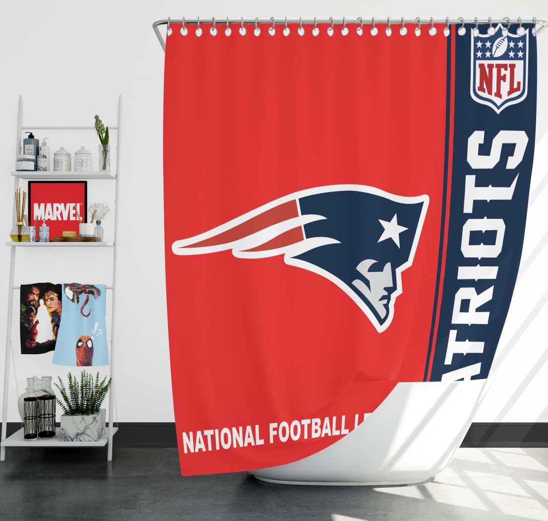 Nfl New England Patriots Shower Curtain