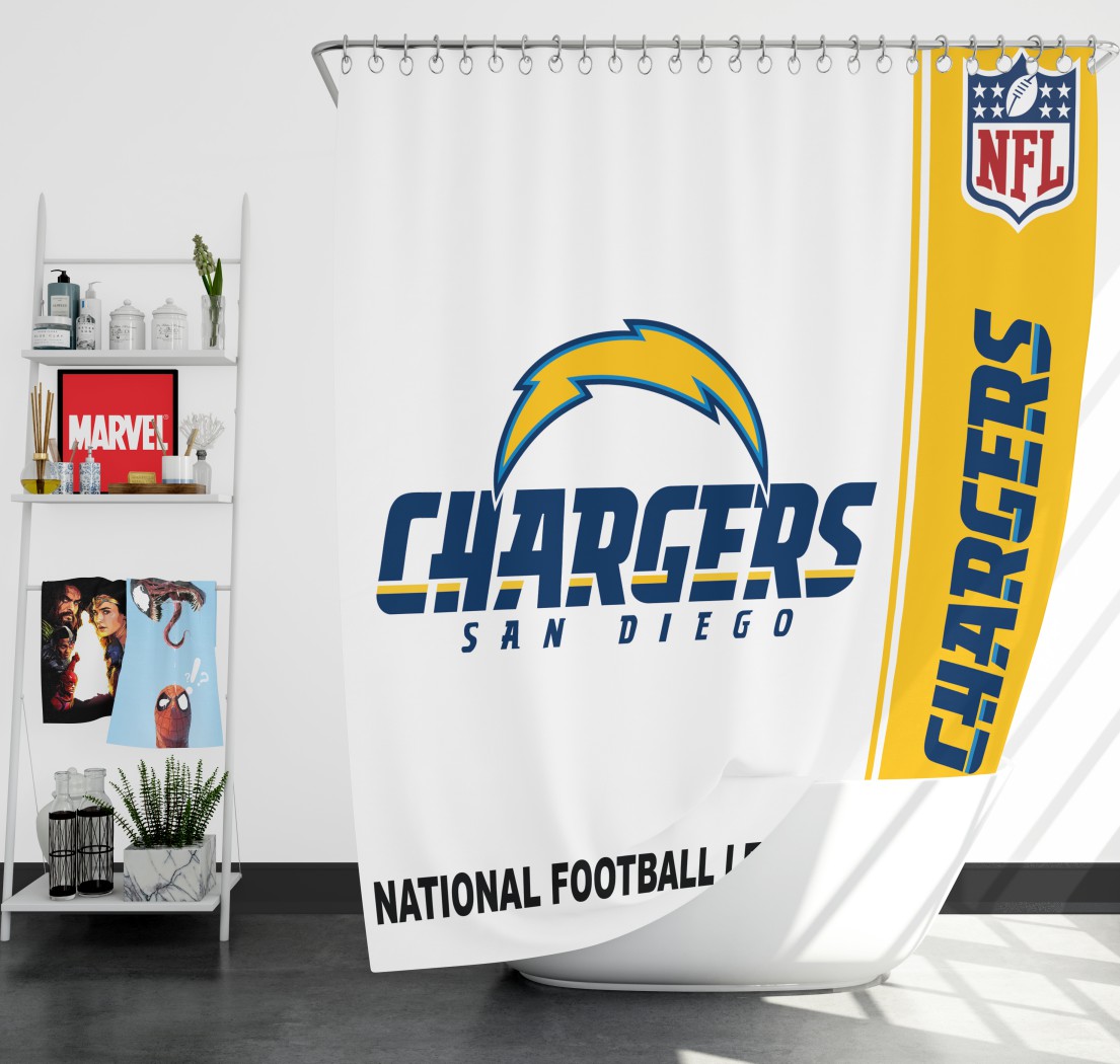 Nfl Los Angeles Chargers Shower Curtain