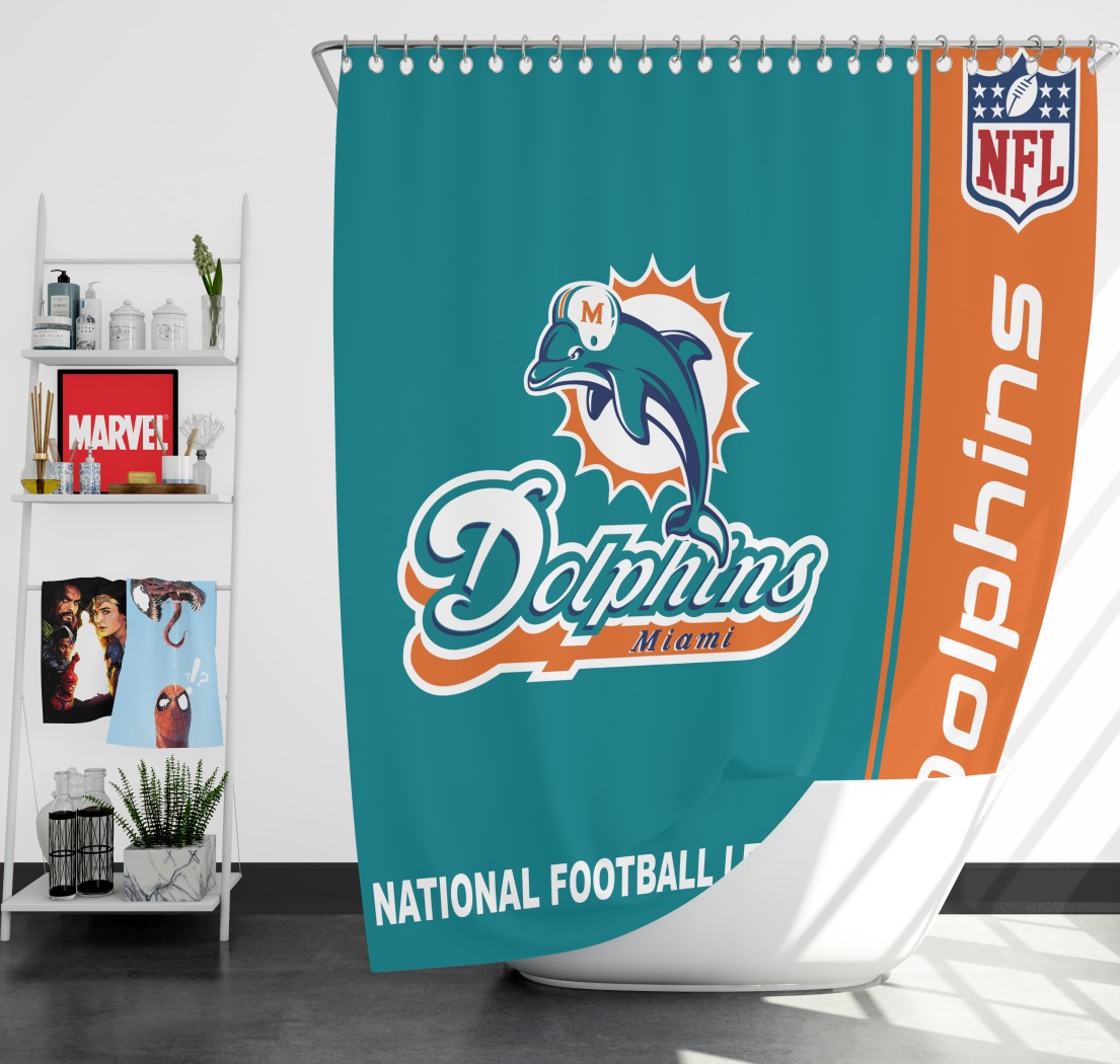 Nfl Miami Dolphins Shower Curtain
