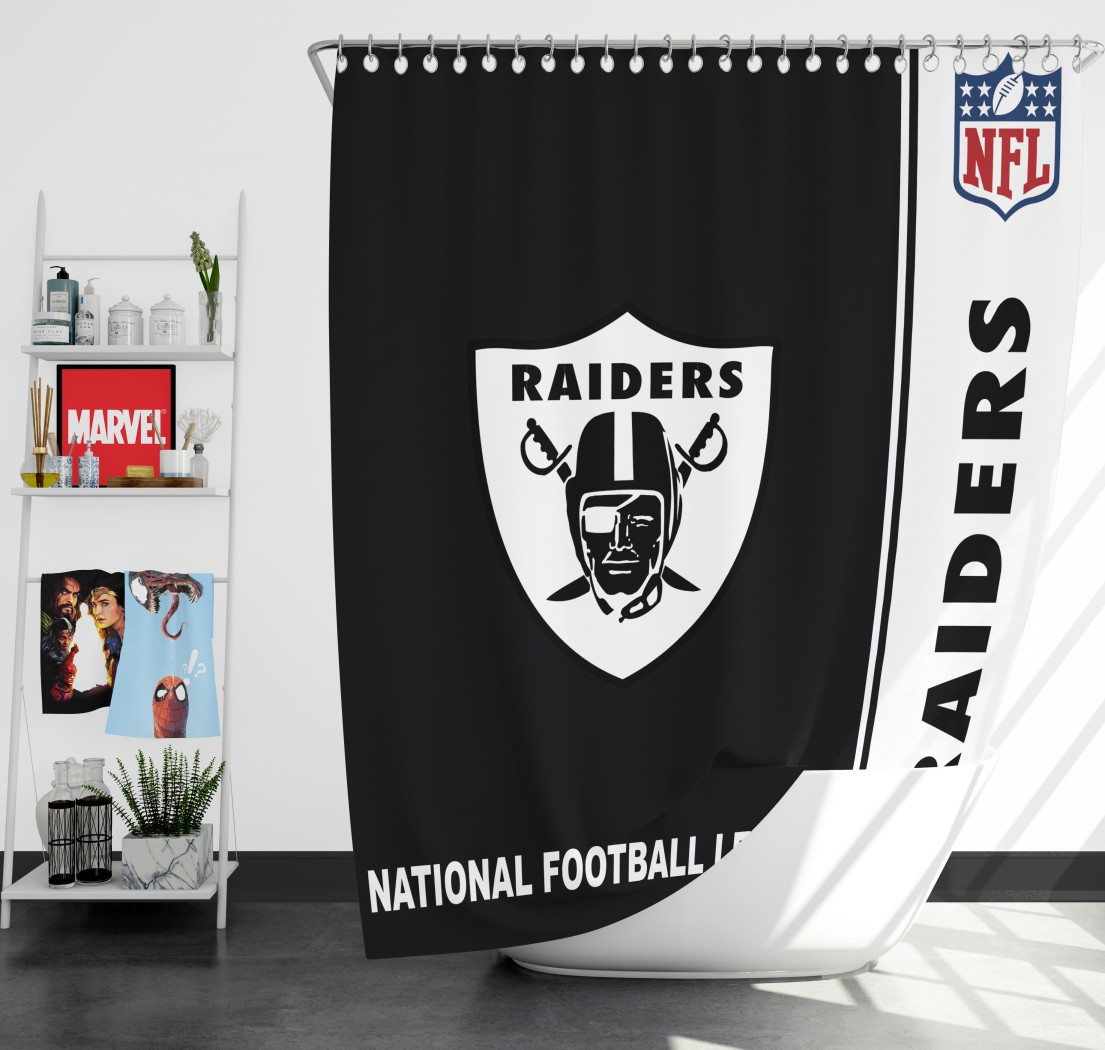Nfl Oakland Raiders Shower Curtain