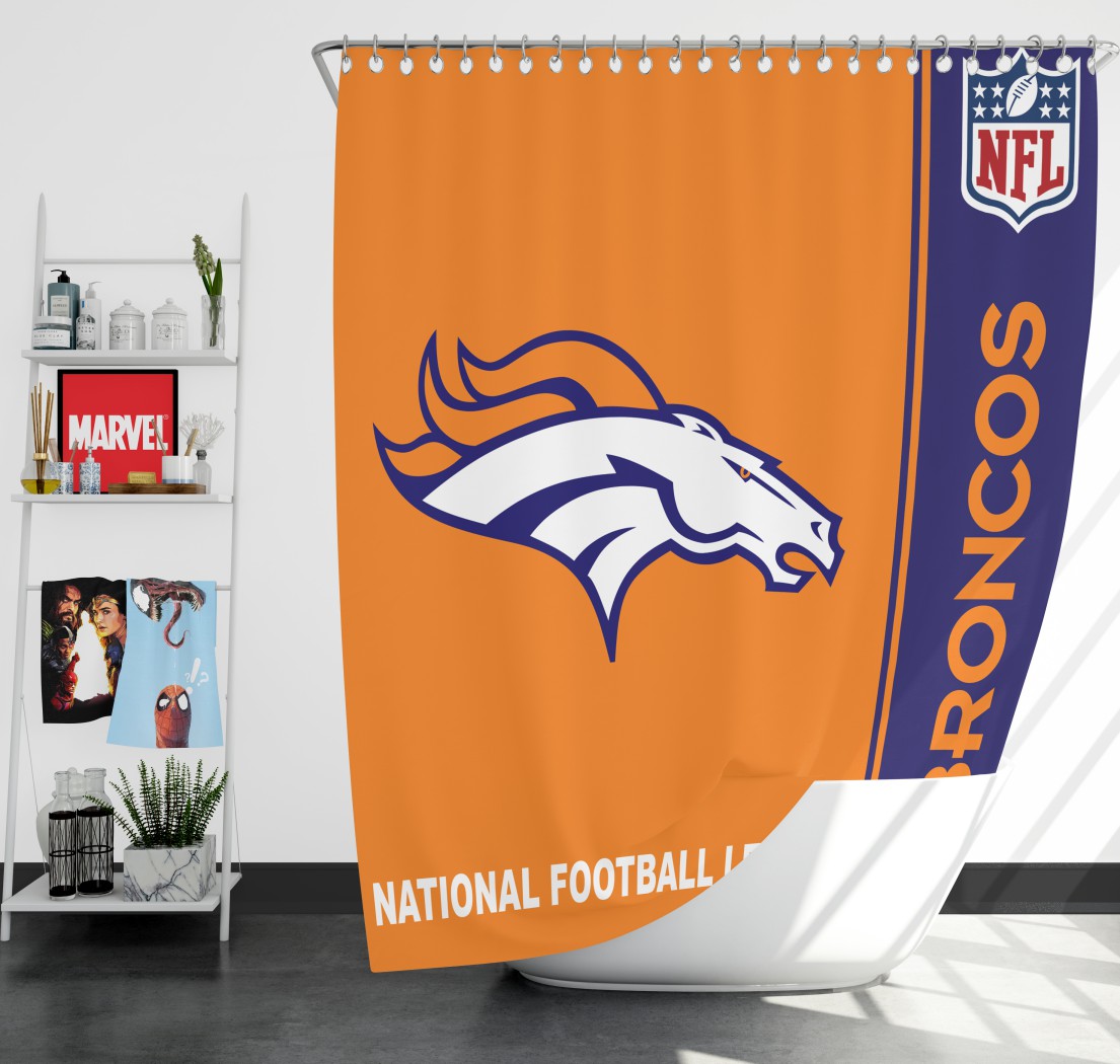 Nfl Denver Broncos Shower Curtain