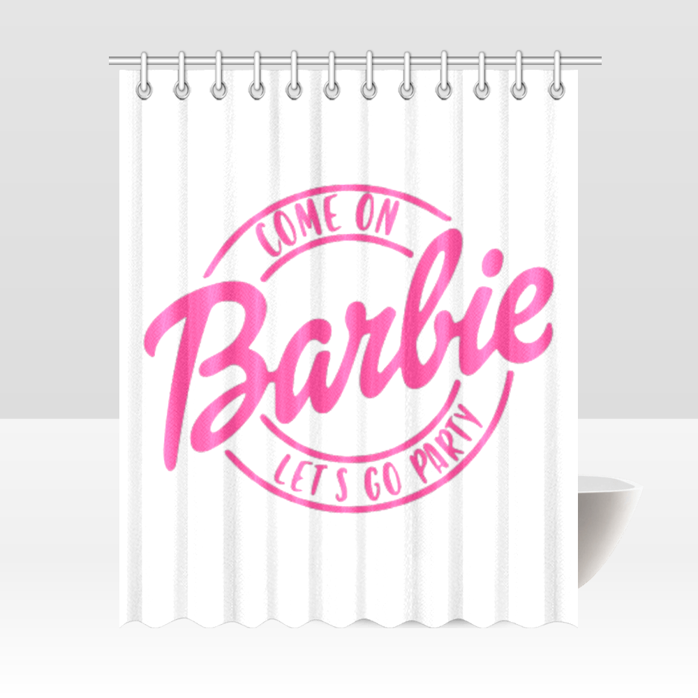 Come On Barbie Lets Go Party Shower Curtain