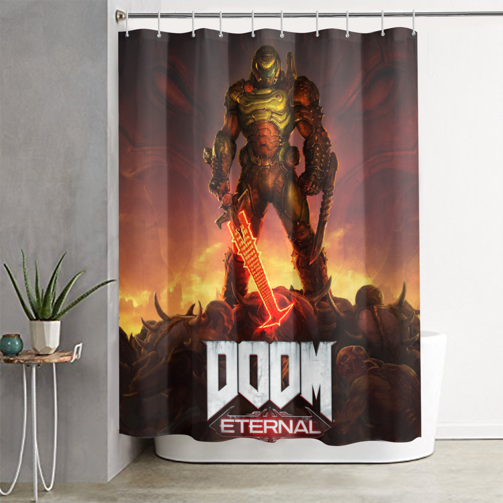 Doom Eternal Shower Curtain