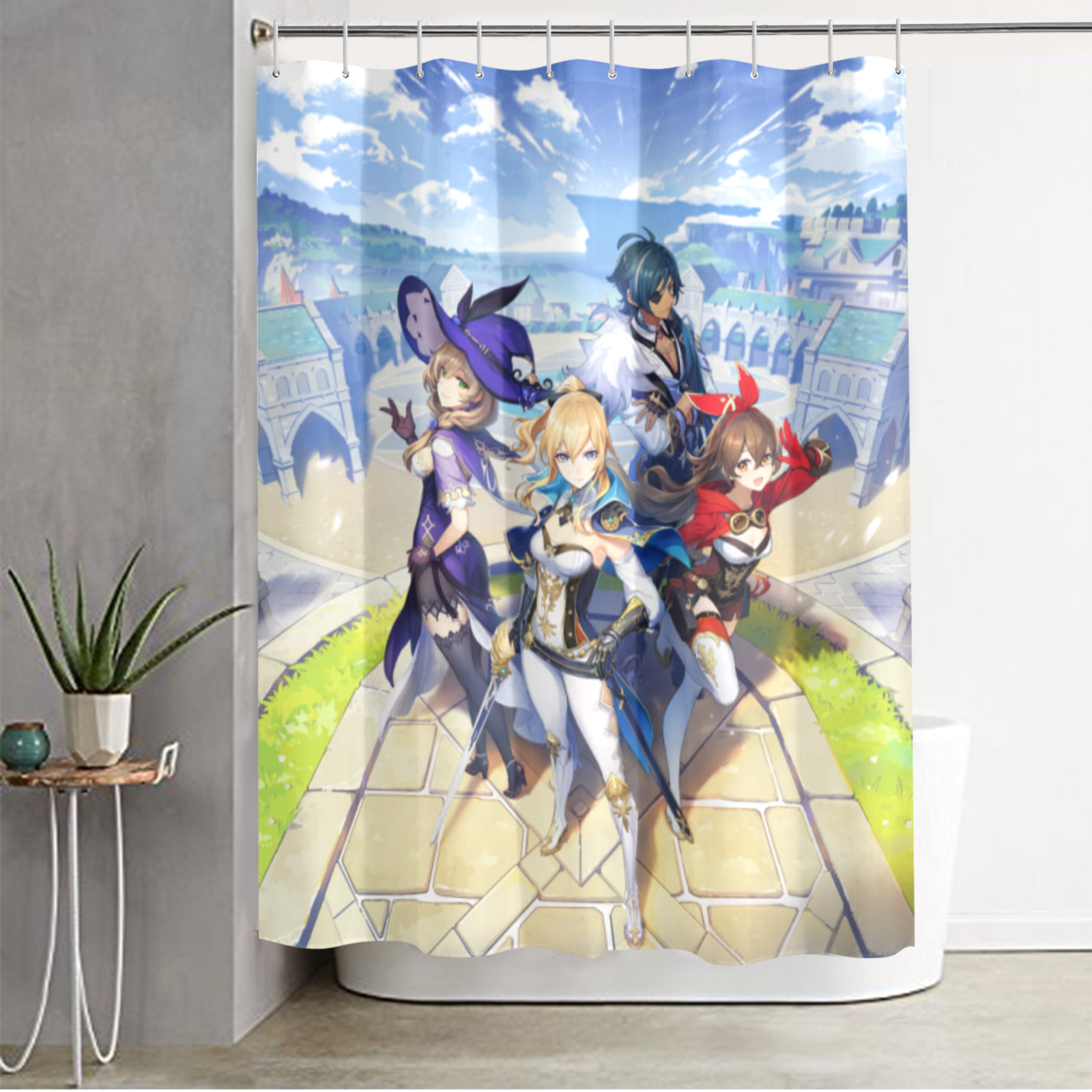 Genshin Impact Shower Curtain