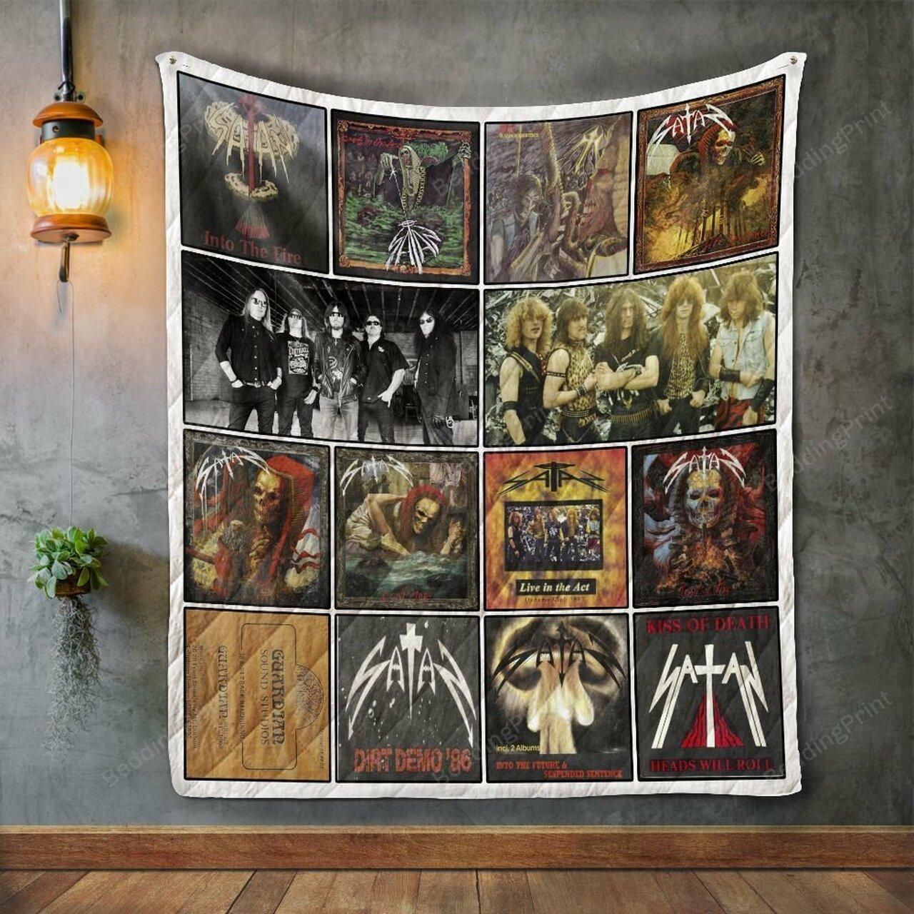 Satan Album Co Quilt Blanket