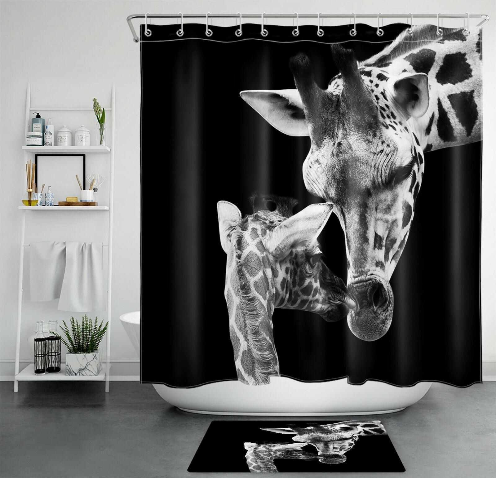 Girl And Horse Inspirational Quote Shower Curtain Motivational Bathroom Decor