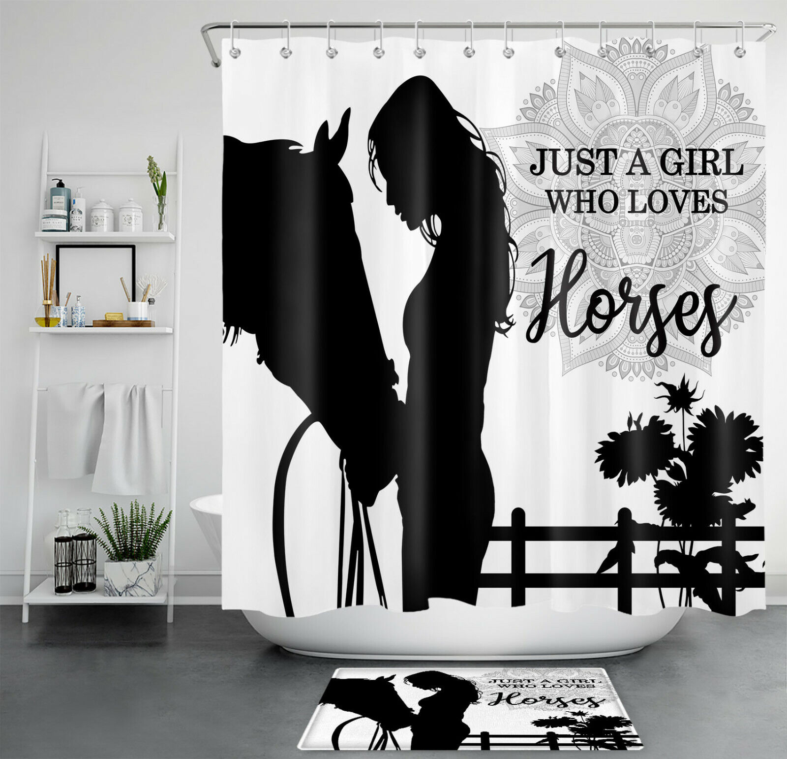 Leopard Print Animal Skin Shower Curtain Safari Bathroom Decor