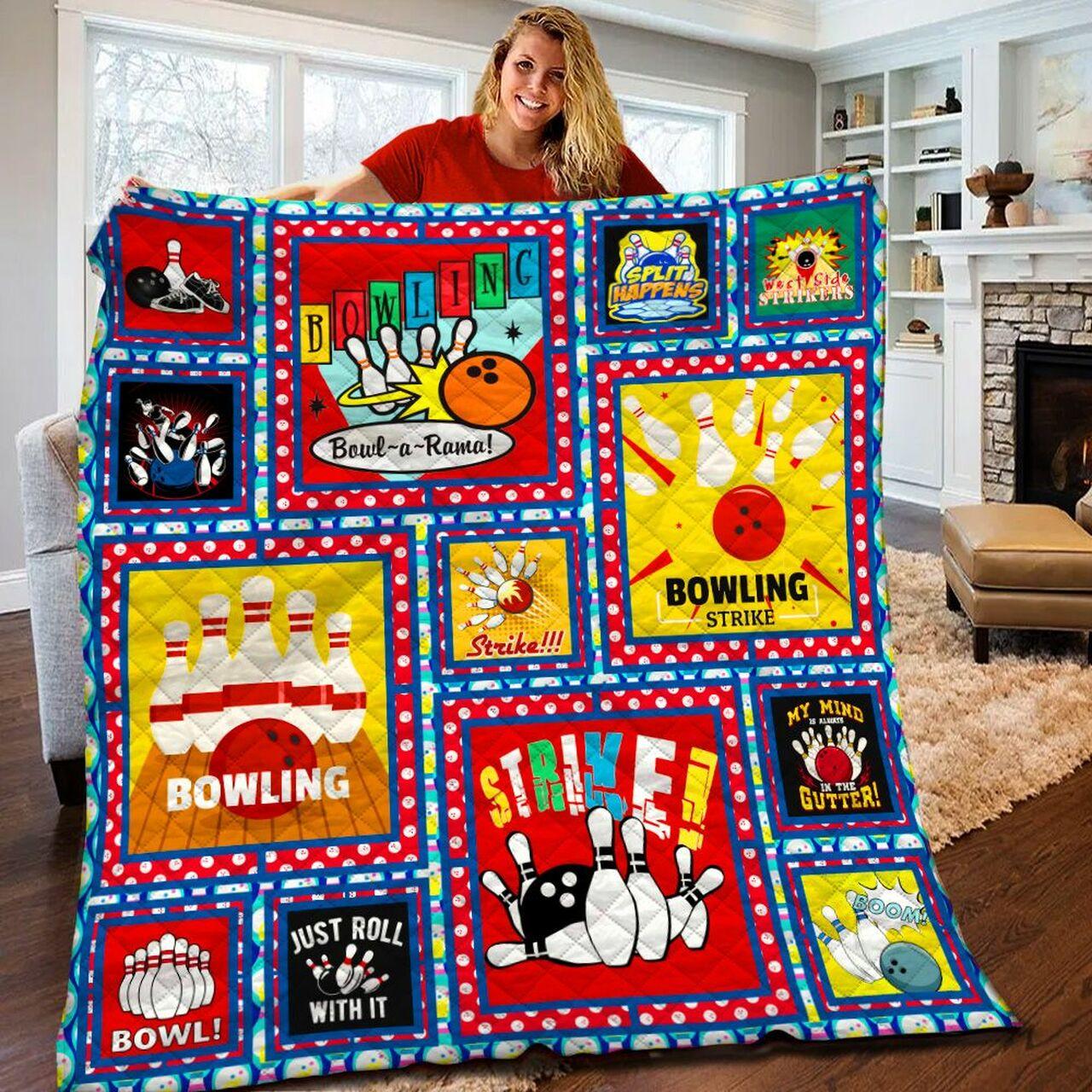 Bowling Quilt Blanket Bbb240224Ht