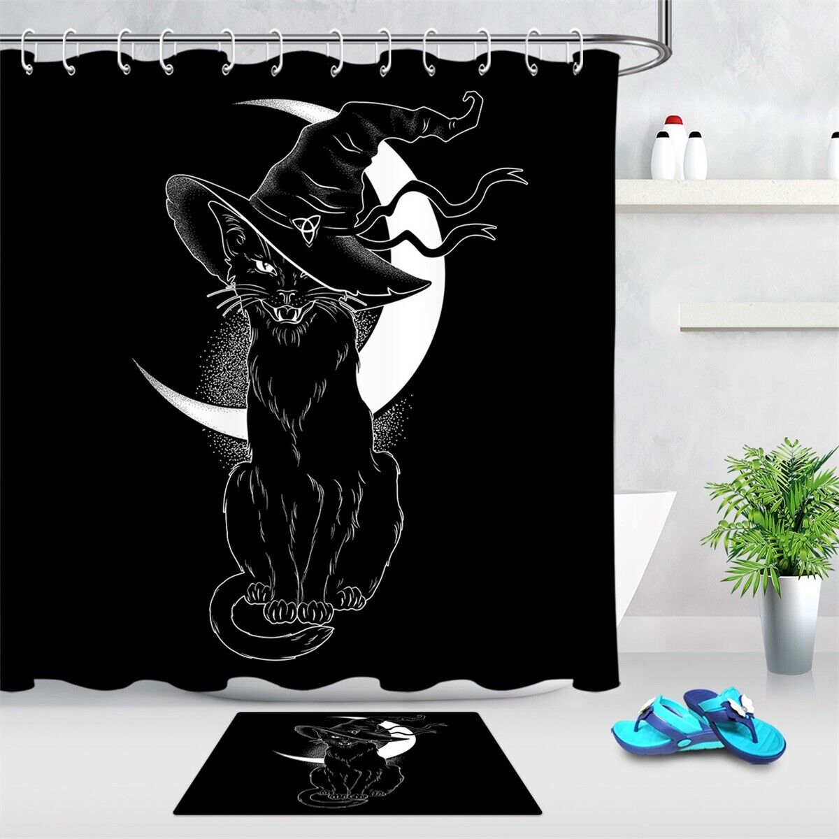 Bulldog Dog Breeds Shower Curtain For Farmhouse Bathroom Decor