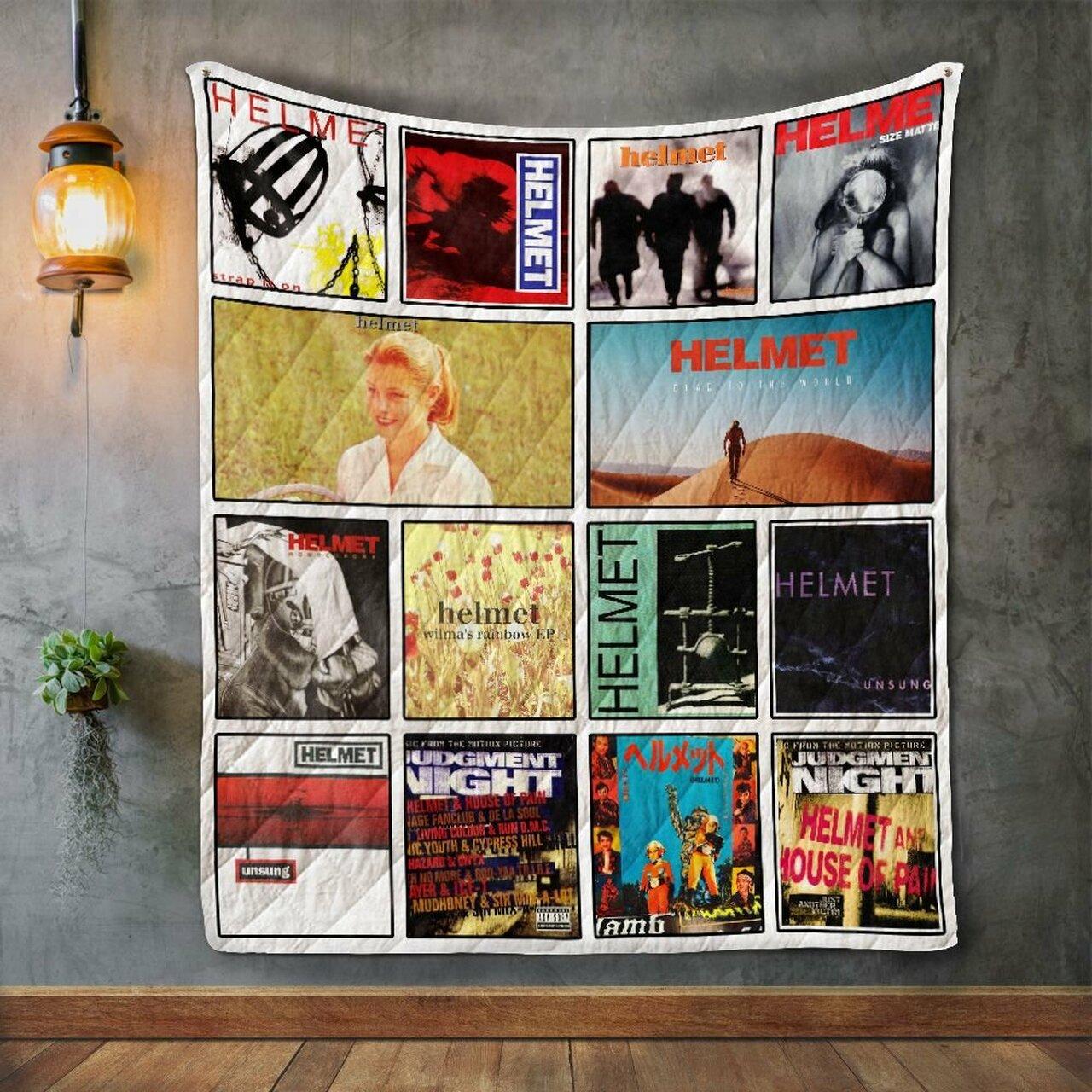 Helmet Album Co Quilt Blanket