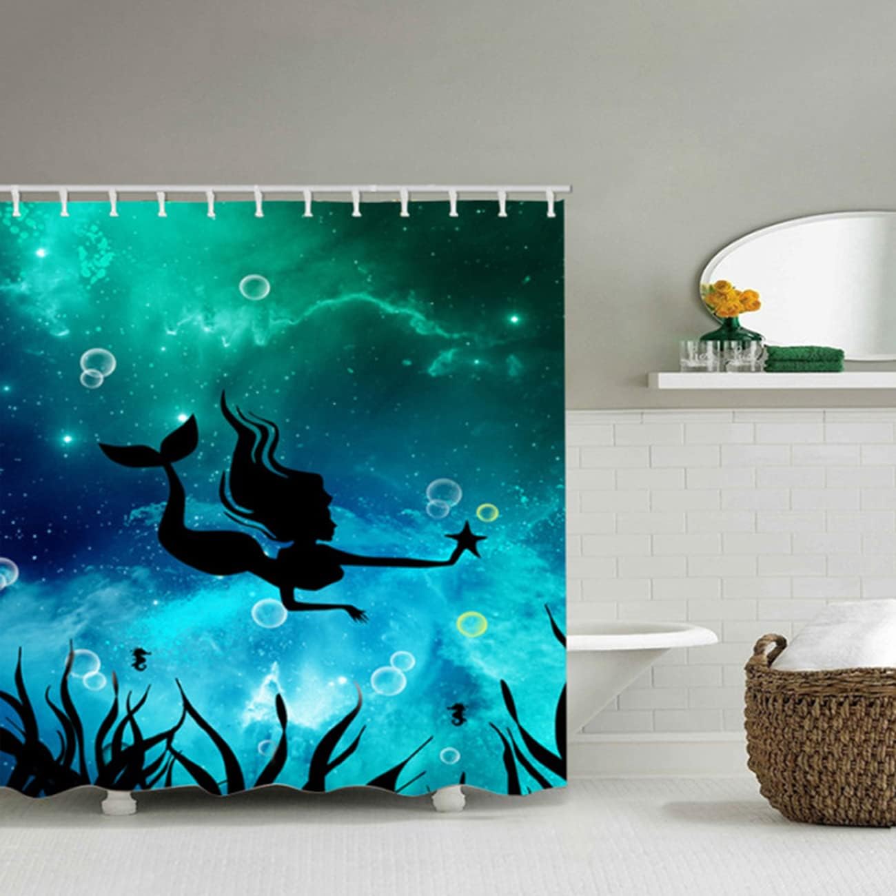 Heavy Duty And Waterproof Shower Curtain Fabric For Modern Bathroom Decor