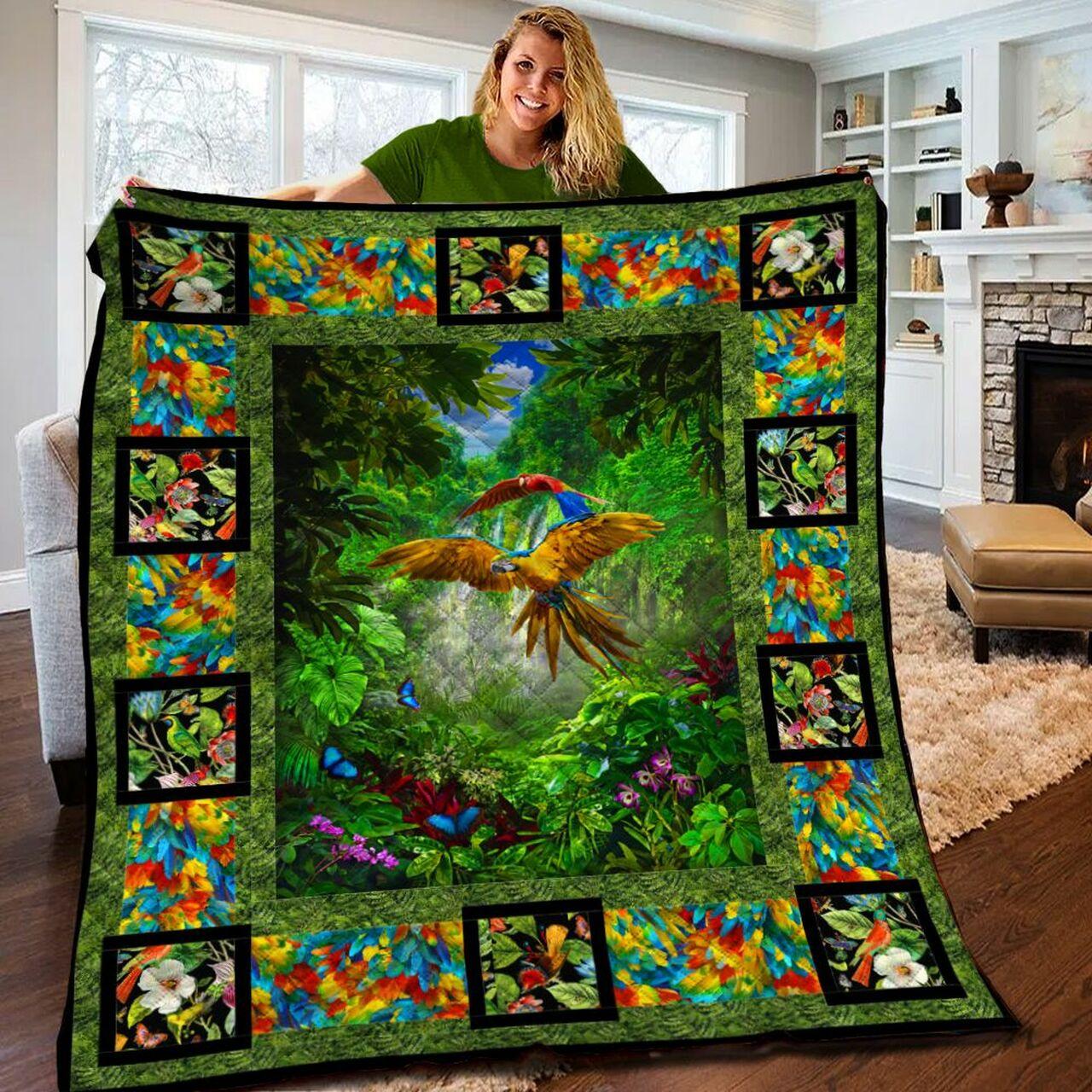 Parrot Quilt Blanket Bbb100m