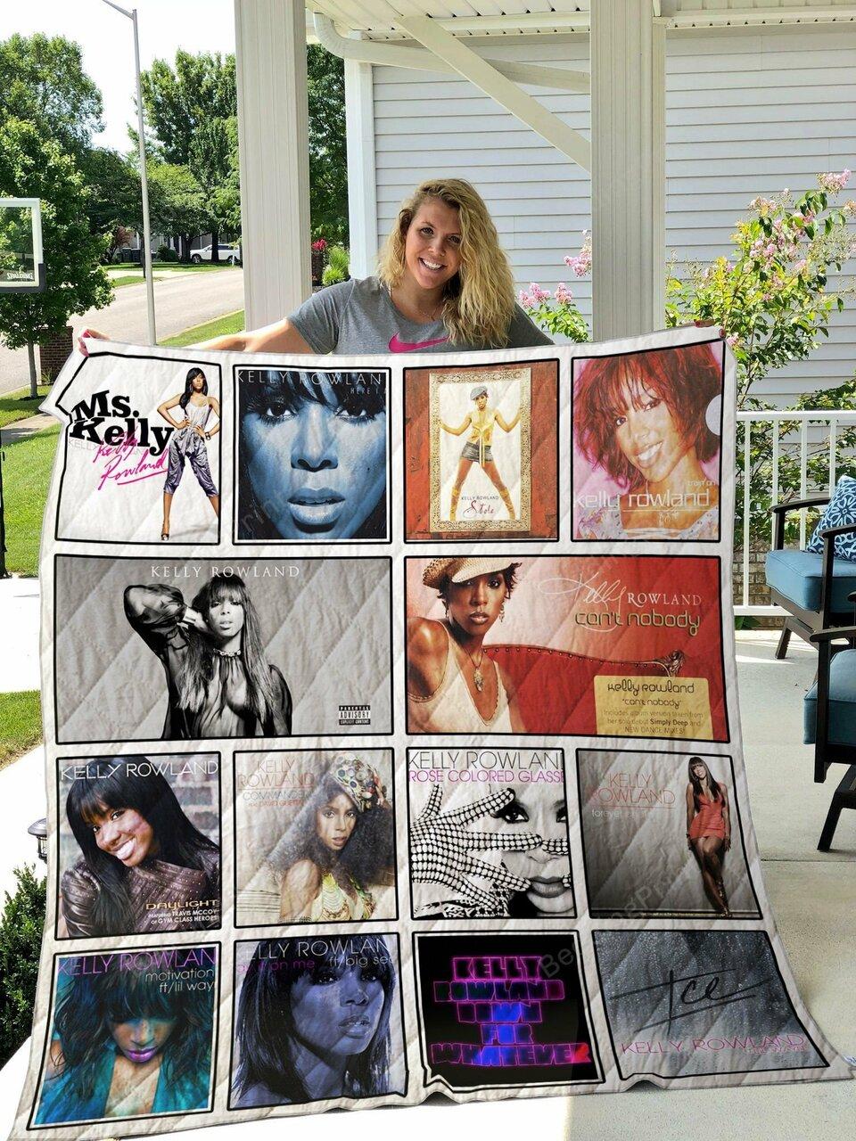 Kelly Rowland Quilt Blanket