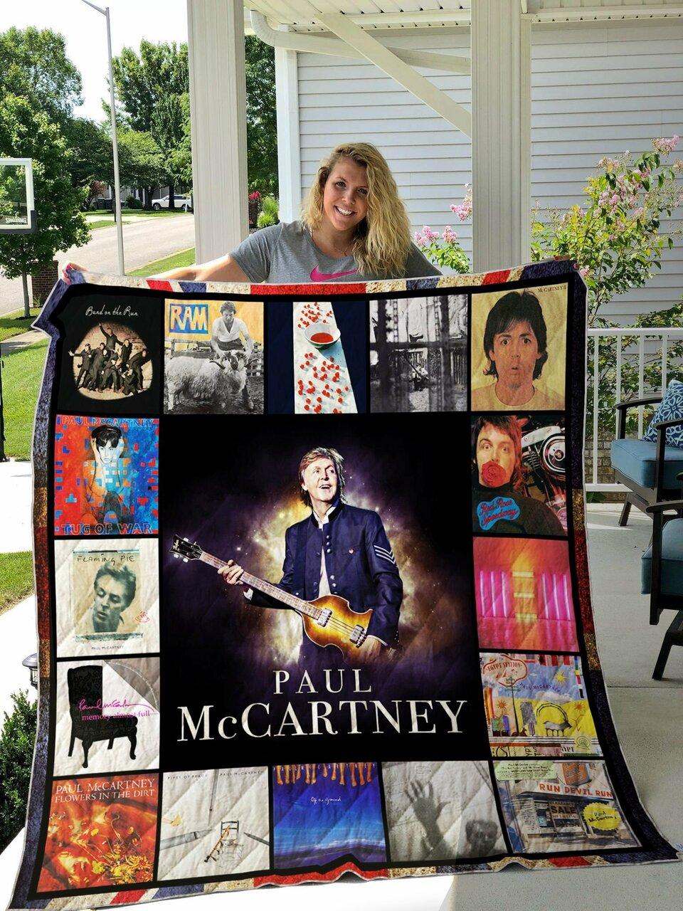 Happy 77Th Birthday Paul Mccartney Quilt Blanket