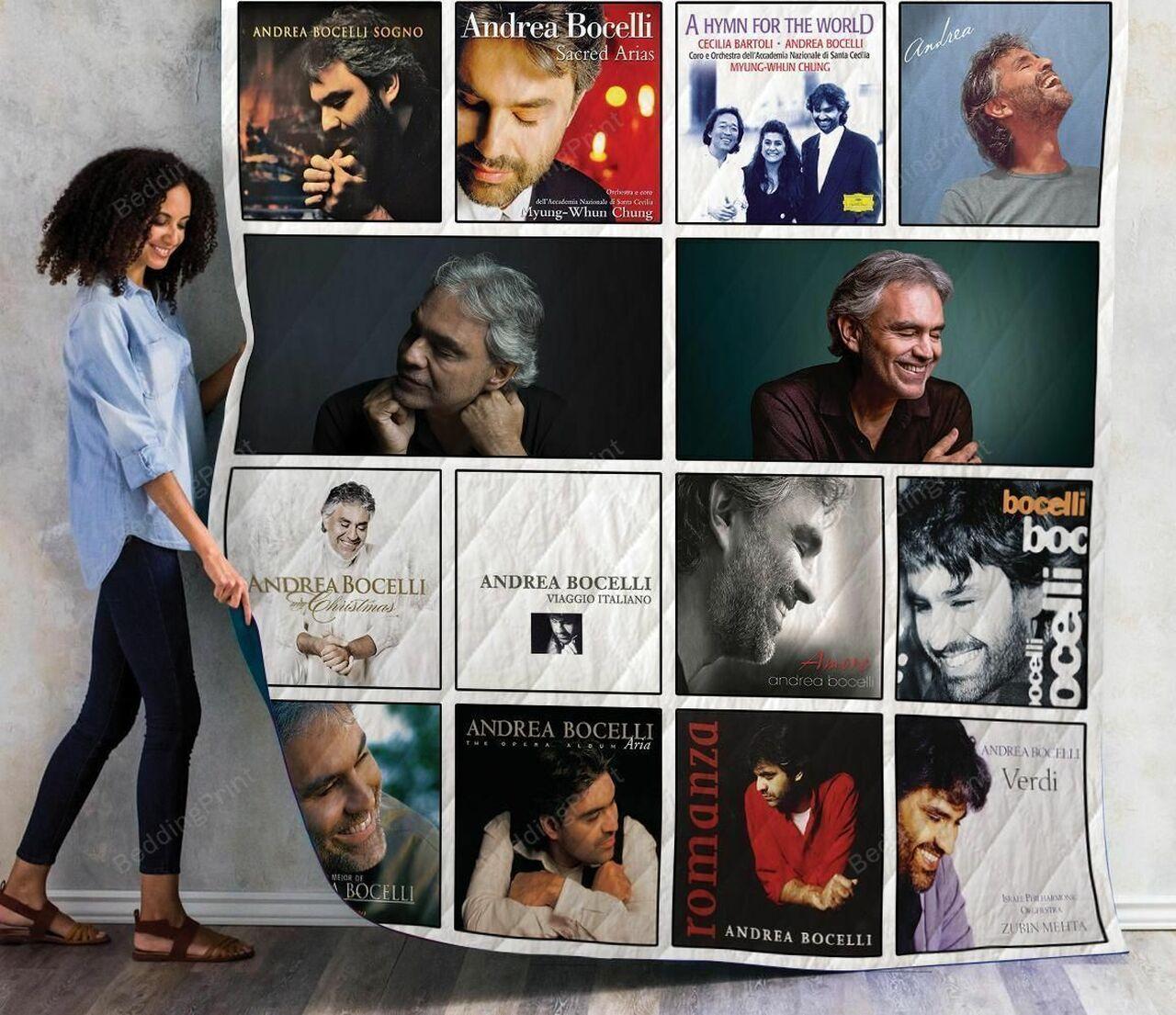 Andrea Bocelli Al Quilt Blanket 01