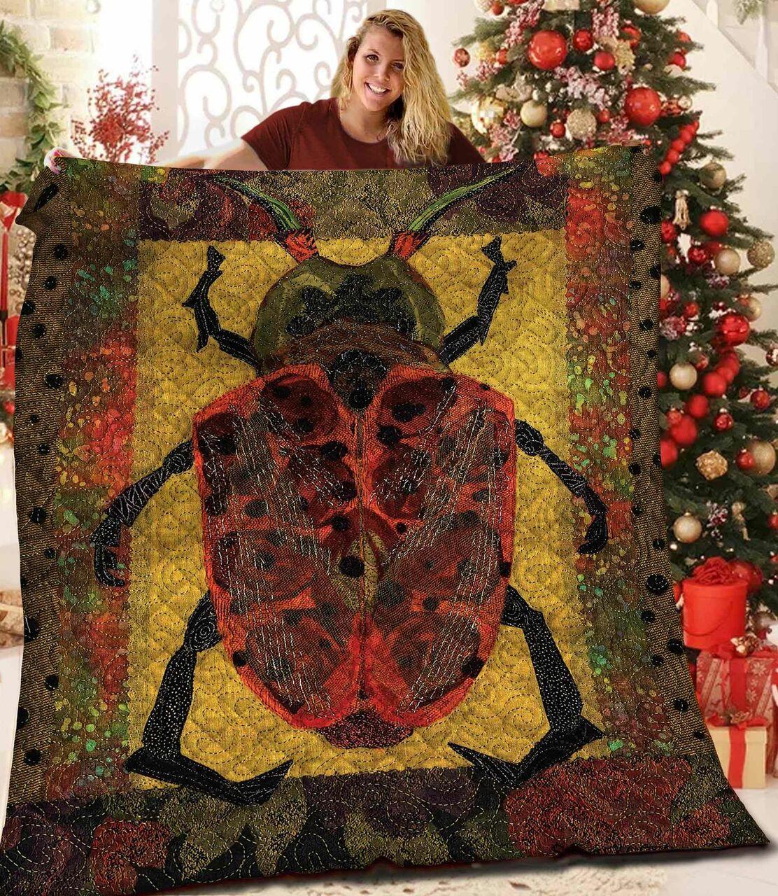 Spotlight Beetle Quilt Blanket Bbb311m