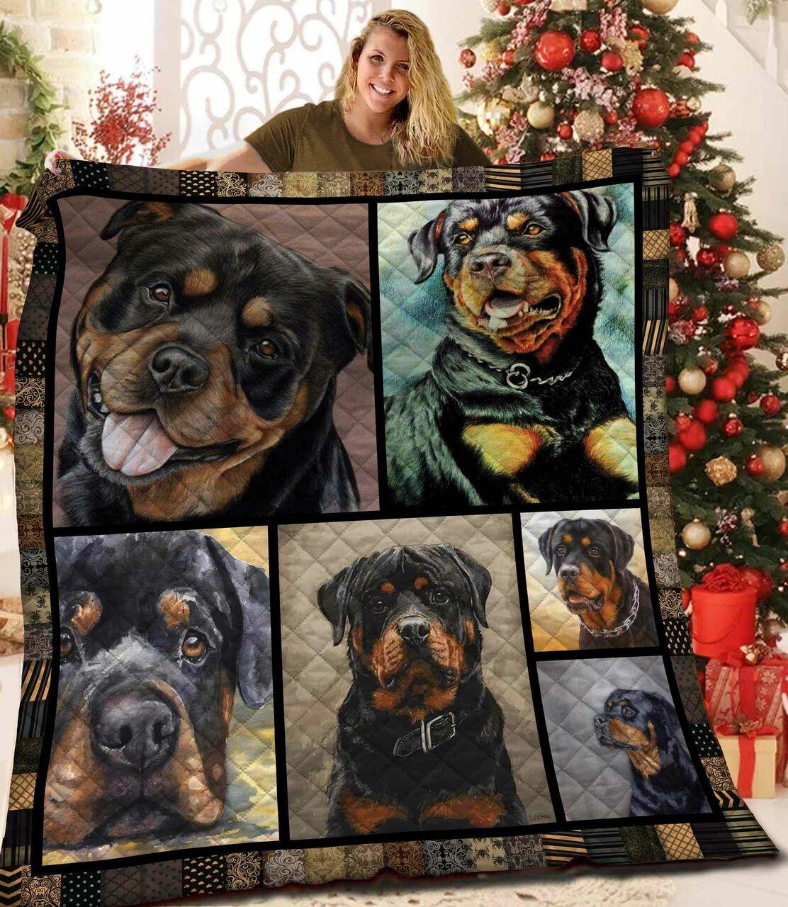 Rottweiler Quilt Blanket Bbb281114Mh