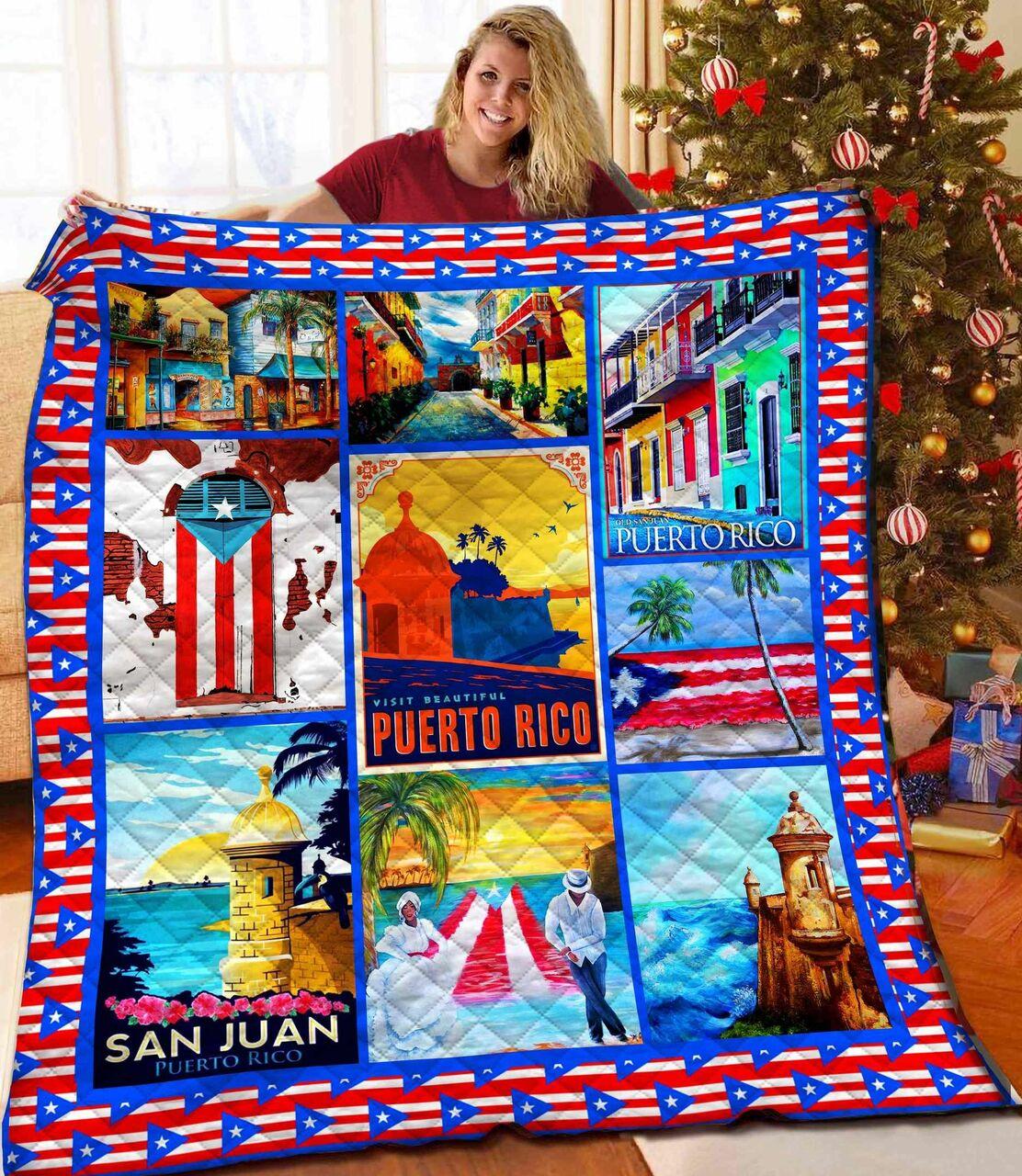 Puerto Rico Quilt Blanket Bbb271129Ht