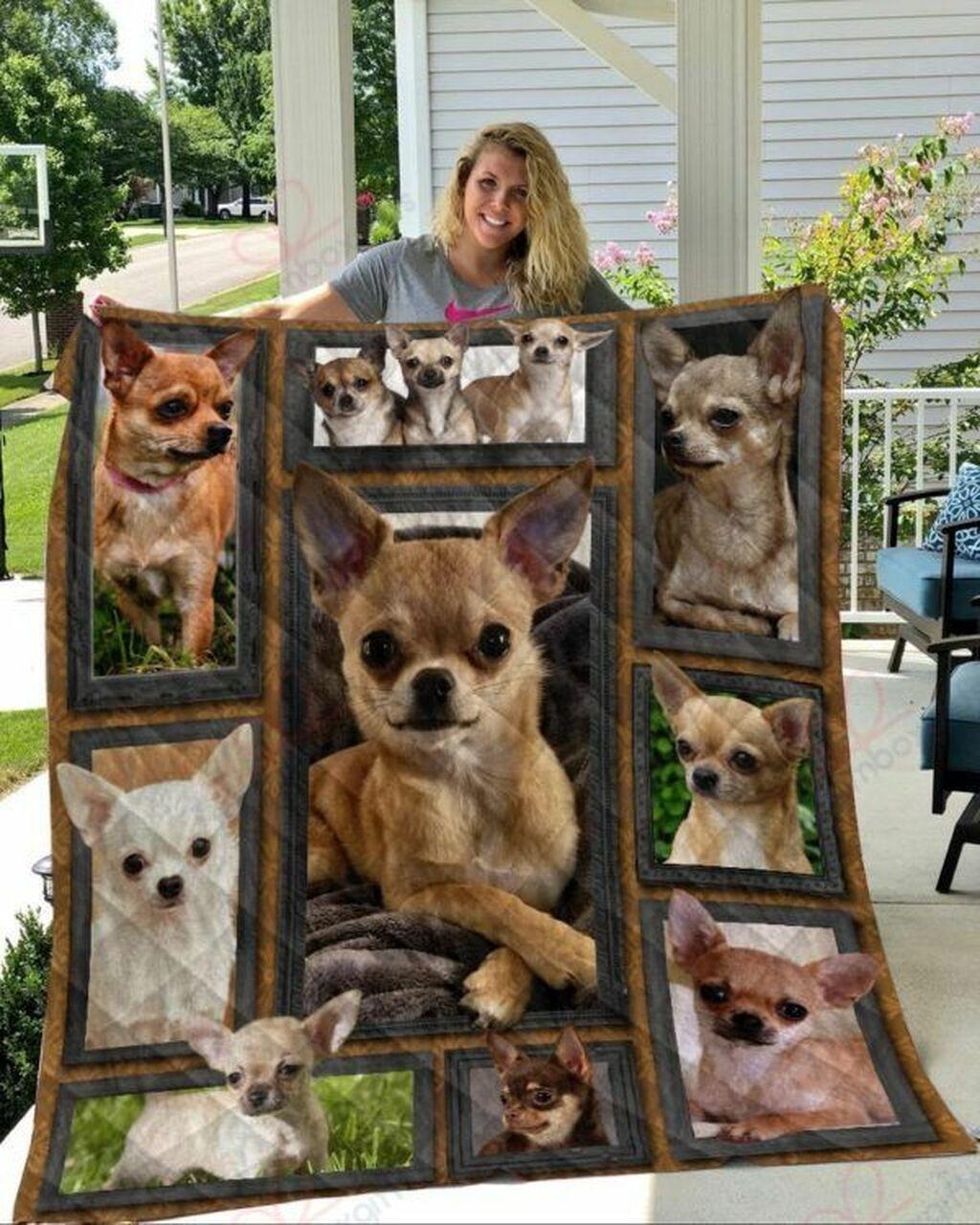 Chihuahpeak From My Heart Quilt Blanket Greattomized Blanket G For Birthday C Thgiving