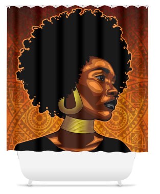 Graphic Beauty Shower Curtain That Adds A Spark To Your Bathroom
