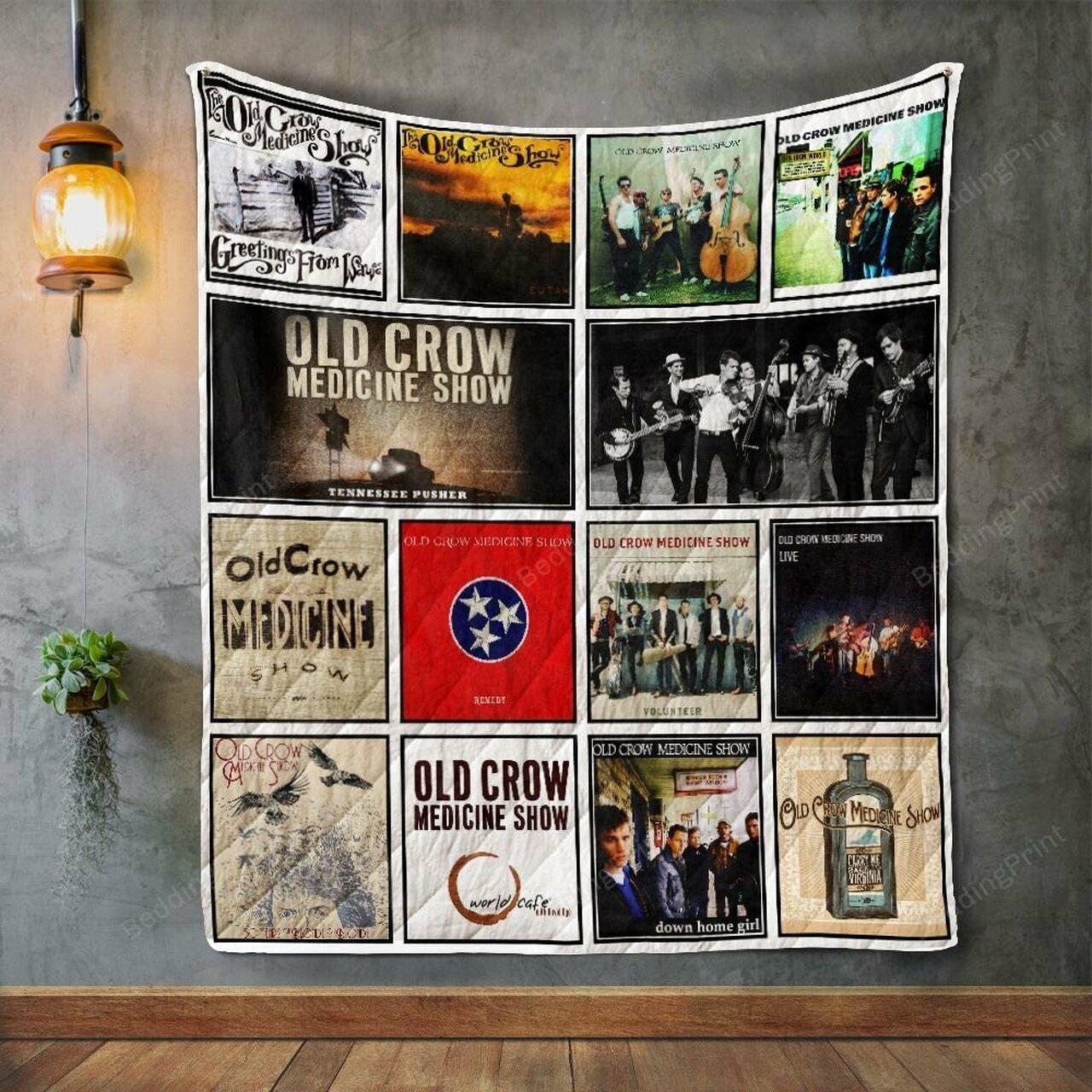 Old Crow Medicihow Album Co Quilt Blanket