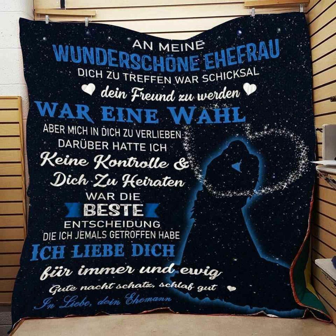 To My Gorg Girlfriend Germany Blanket Th0907 Quilt