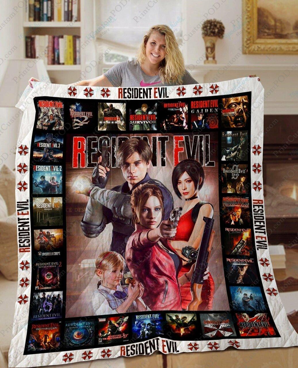Ta Theident Evil Quilt Blanket Ver 1