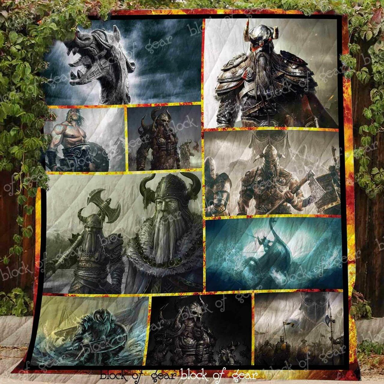 Viking Warrior Men Blanket Kc1807 Quilt