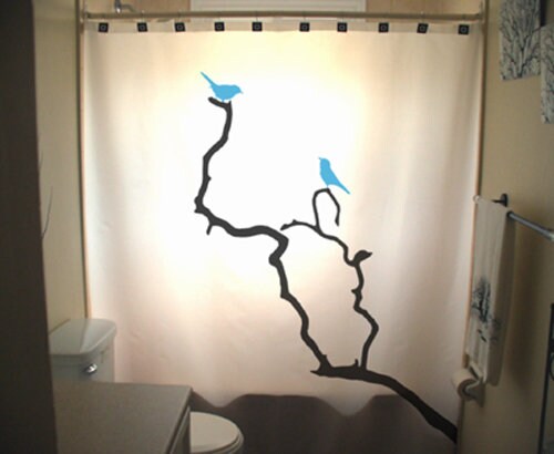 Home Decor Bird Shower Curtain Set With Matching Throw Pillow, Duvet Cover, And More