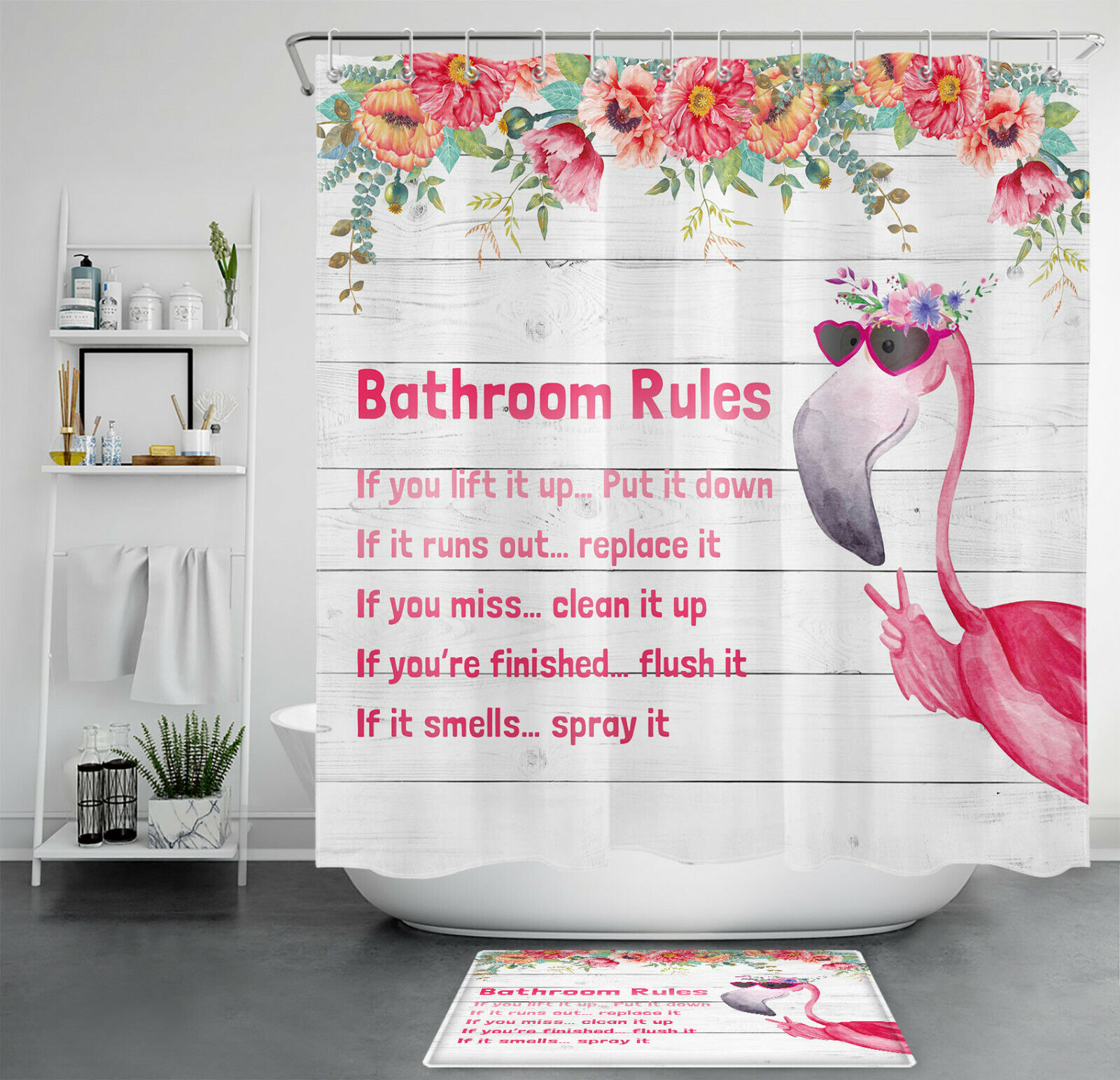 Nautical Unicorn Modern Fabric Kids Bathroom Shower Curtain For Bathroom Bathroom Decor
