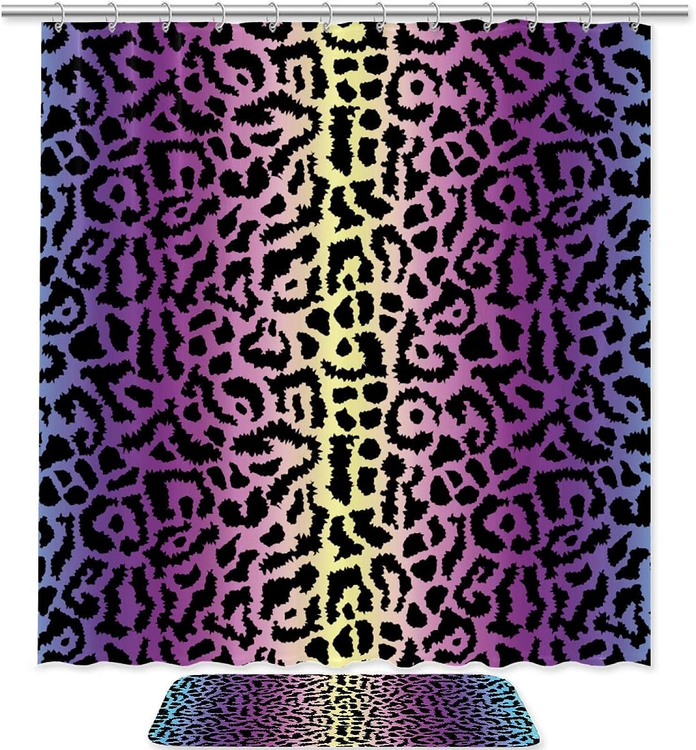 Sexy Leopard Print Waterproof Shower Curtain For Bold Bathroom Decor
