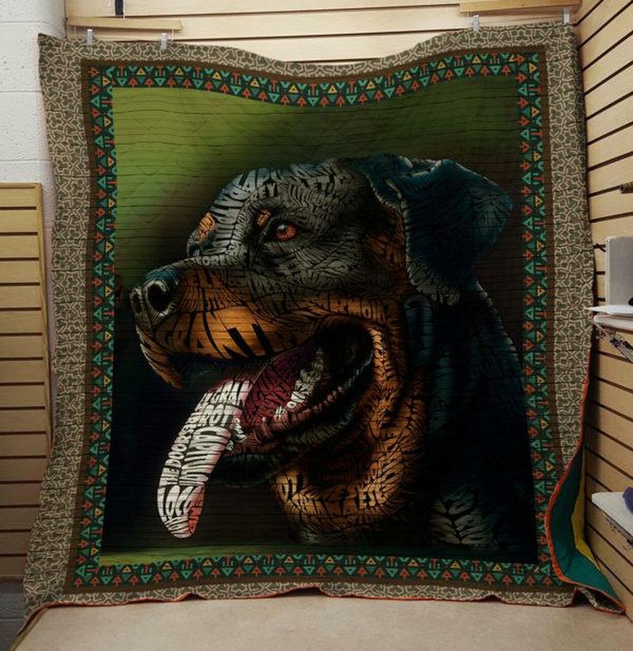 Rottweiler Quilt Blanket Ver 6 Quilt