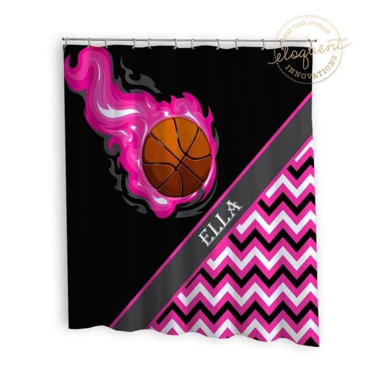 Personalized Basketball Shower Curtain Celebrate Your Little Player With This Gift