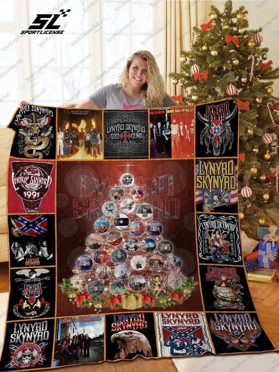H Lynykynyrd Album Tree C Quilt Blanket